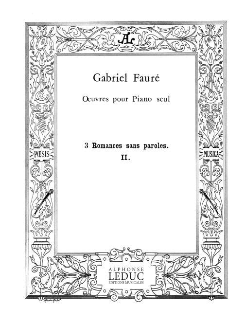 3 Romances sans Paroles Op.17, No.2 in a minor